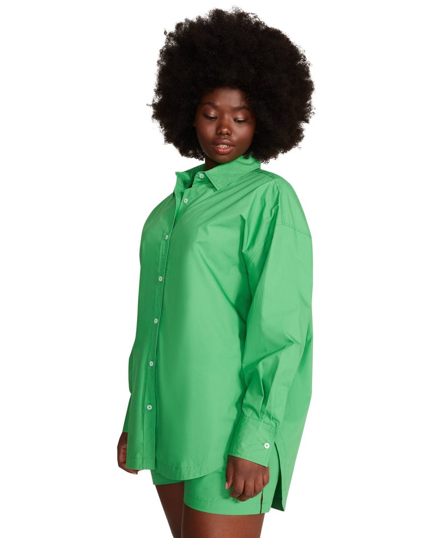 Green Steve Madden Poppy Top Women's Shirts | PH 3159UNT